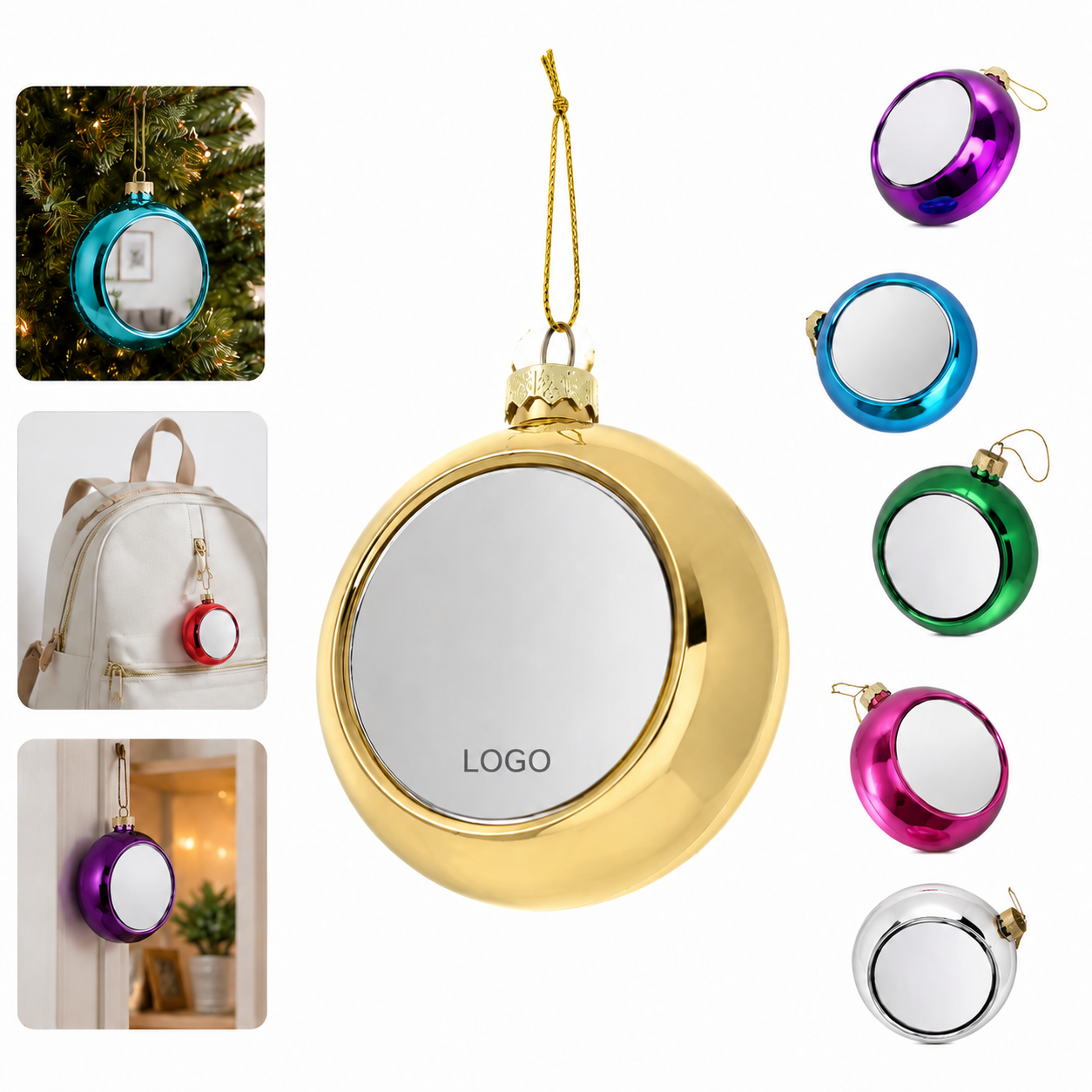 Sublimation Blank PP Christmas Ball Ornament