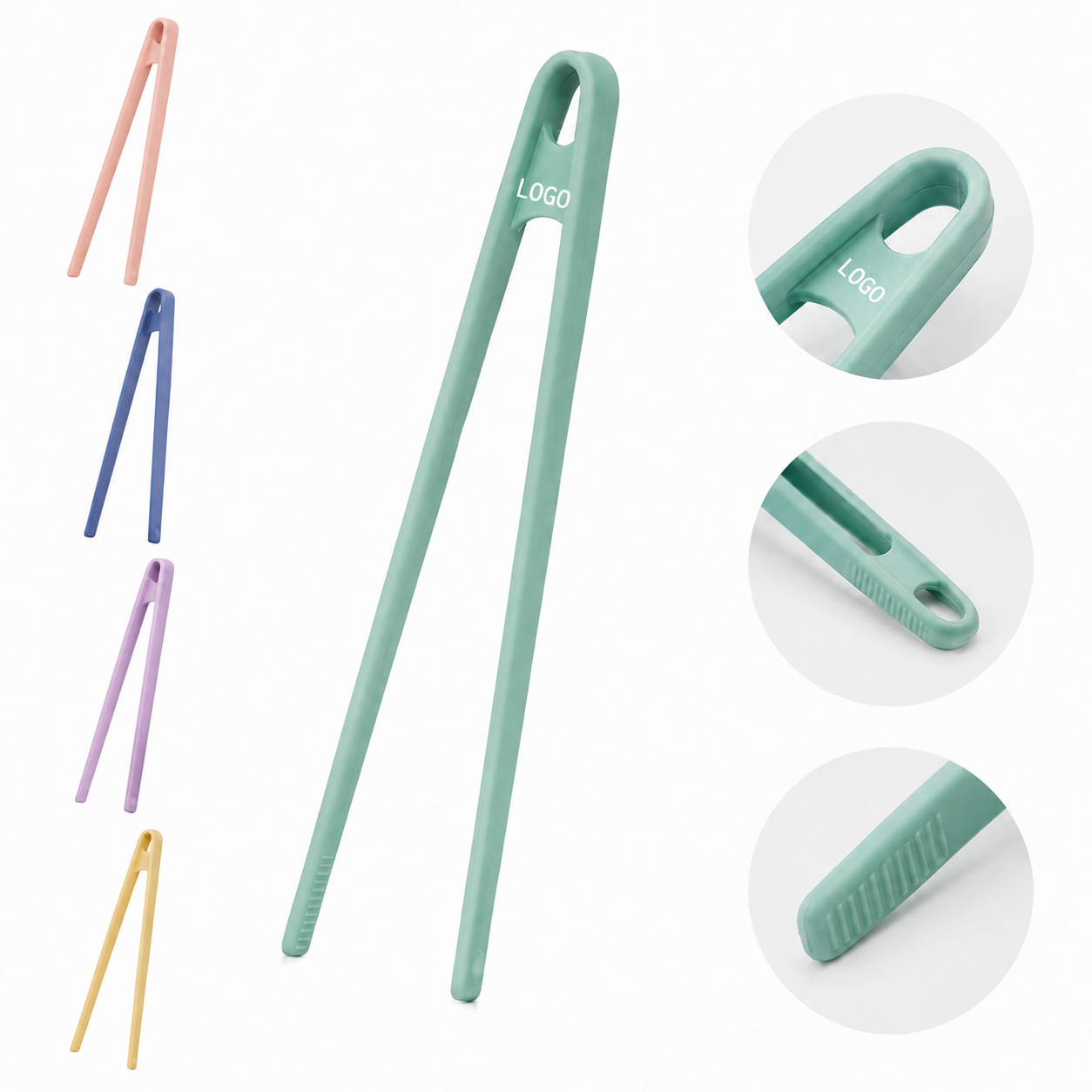 Heat-Resistant Silicone Kitchen Tongs