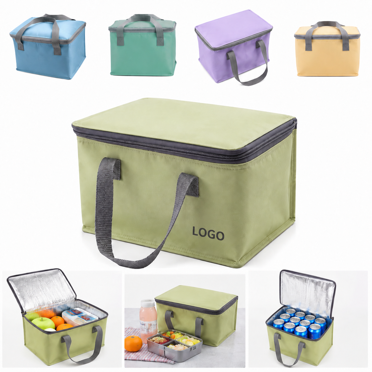 Insulated Lunch Bag with Multiple Color Options
