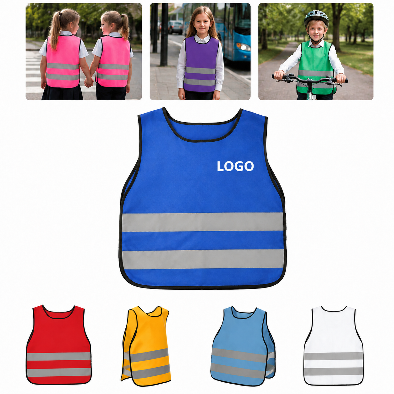Kids High-Visibility Reflective Safety Vest