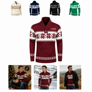 Men's Festive Autumn & Winter Knit Pullover Sweater