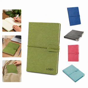 Executive Vegan Leather Meeting Organizer Notebook