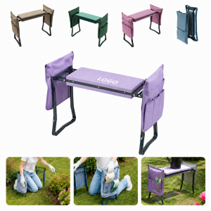 Foldable Garden Kneeler and Seat with Detachable Tool Bags