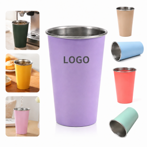 Stackable 16oz 18/8 Stainless Steel Pint Tumbler Cup